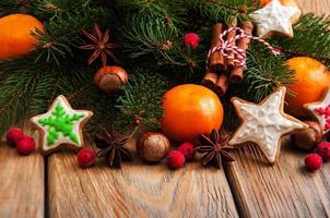 galletas de pan de jengibre de navidad foto