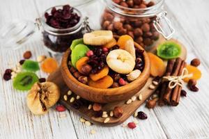 Mixed dried fruits photo