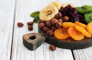 Mixed dried fruits photo