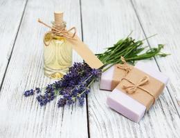 Lavender  and soap photo