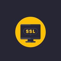 ssl secure icon vector