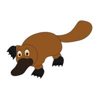 cute platypus animal cartoon vector graphic