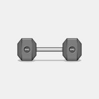 Dumbbell cartoon style illustration vector