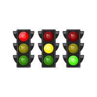 Traffic light illustration vector