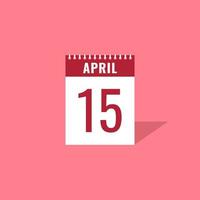 Tax day calender icon illustration vector