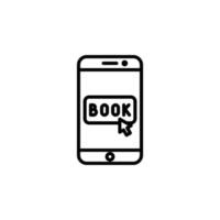 Booking, Ticket, Order Line Icon, Vector, Illustration, Logo Template. Suitable For Many Purposes. vector