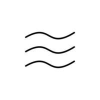 Wind, Air Line Icon, Vector, Illustration, Logo Template. Suitable For Many Purposes. vector