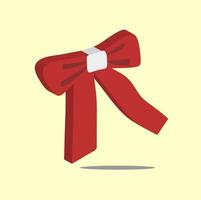 3d vector icon red ribbon, for four decoration dress, and property images