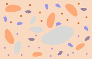 Bright pastel color oval polka dot background is suitable for wallpaper vector