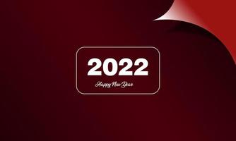 2022Happy New Year Black and colorful Promotion Poster or banner with open gift wrapping paper. Change or open the concept of new year 2022With Elegant Colors vector