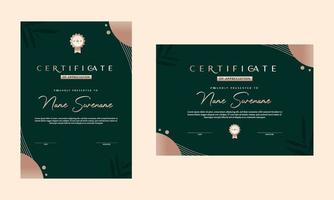 Gradient elegant certificate vector