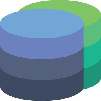 Database Flat Icon vector