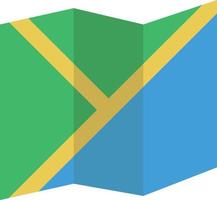 Map Flat Icon vector