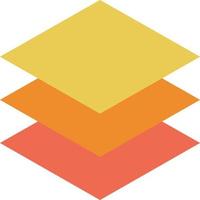 Layers Flat Icon vector