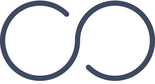 icono plano infinito vector