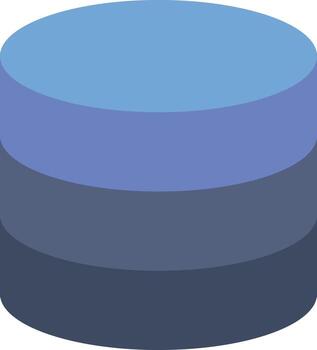 icono plano de base de datos vector