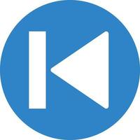 Previous Flat Icon vector