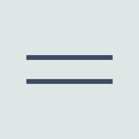Equal Flat Icon vector
