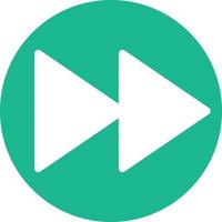 Fast forward Flat Icon vector