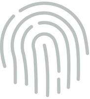 Fingerprint Flat Icon vector