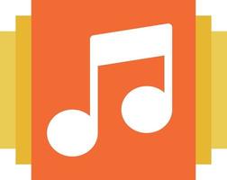 Music player Flat Icon vector