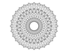 mandala black and white, tattoo, coloring page, circle, ornaments, vector