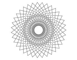 diseño de mandala real en blanco y negro, tatuajes, adornos, tradicional, vintage vector