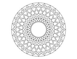 diseño de mandala real en blanco y negro, tatuajes, adornos, tradicional, vintage vector