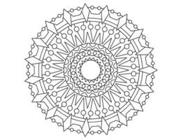 diseño de mandala real en blanco y negro, tatuajes, adornos, tradicional, vintage vector