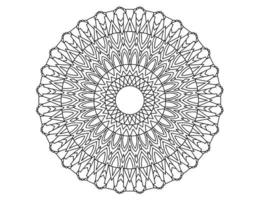 diseño de mandala real en blanco y negro, tatuajes, adornos, tradicional, vintage vector