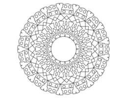 mandala black and white, tattoo, coloring page, circle, ornaments, vector