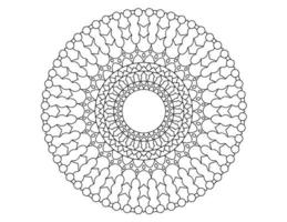 diseño de mandala real en blanco y negro, tatuajes, adornos, tradicional, vintage vector