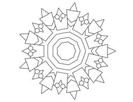 diseño de mandala real en blanco y negro, tatuajes, adornos, tradicional, vintage vector