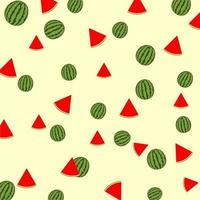 Seamless watermelon pattern. Watermelon background. Food element vector