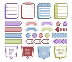 Journal Template Business Sticker vector