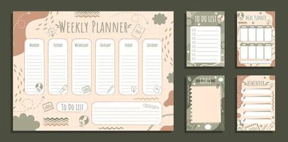 Journal Template School Table vector