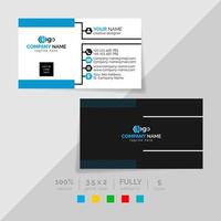 Business card template for you. This modern creative elegant corporate business card is a must for your personal and office. 2 theme colorwork, black, and others. vector