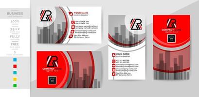 Business card template for you. This modern creative elegant corporate business card is a must for your personal and office. 2 theme colorwork, black, and others. vector