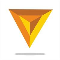 símbolo de triángulo 3d vector