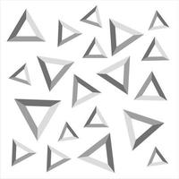 Abstract triangular background. Gray geometric pattern. vector