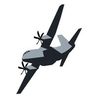 diseño de vector de carga de avión militar