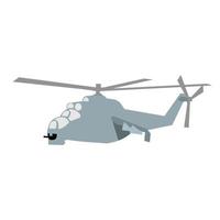 modern russian attack helicopter vector design