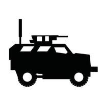 military armored vehicle side view vector design