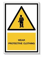 PPE Icon.Wear Protective Clothing Symbol Isolate On White Background,Vector Illustration EPS.10 vector