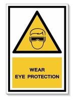 Symbol wear goggles Sign Isolate On White Background,Vector Illustration vector