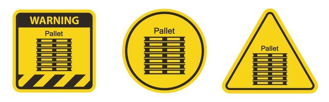 Caution PPE Icon.Stack Correctly Symbol Sign Isolate On White Background vector