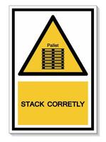 PPE Icon.Stack Correctly Symbol Sign Isolate On White Background,Vector Illustration EPS.10 vector