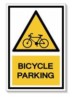 Bicycle Parking Symbol Sign Isolate on White Background,Vector Illustration EPS.10 vector