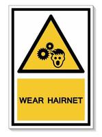 PPE Icon.Wear Hairnet Symbol Sign Isolate On White Background,Vector Illustration EPS.10 vector