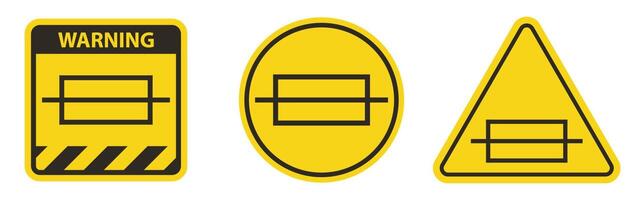 Caution Fuse Symbol Sign On White Background vector